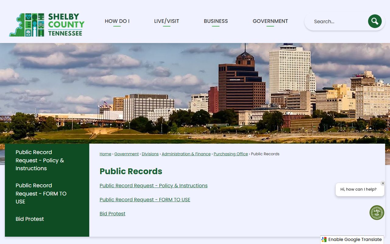 Shelby County public records page for Shelby County Phone Directory