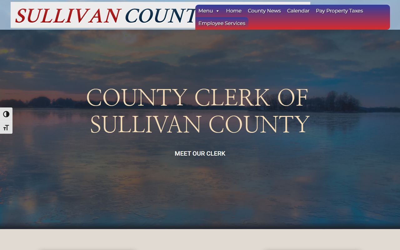Sullivan County Phone Directory government page screenshot