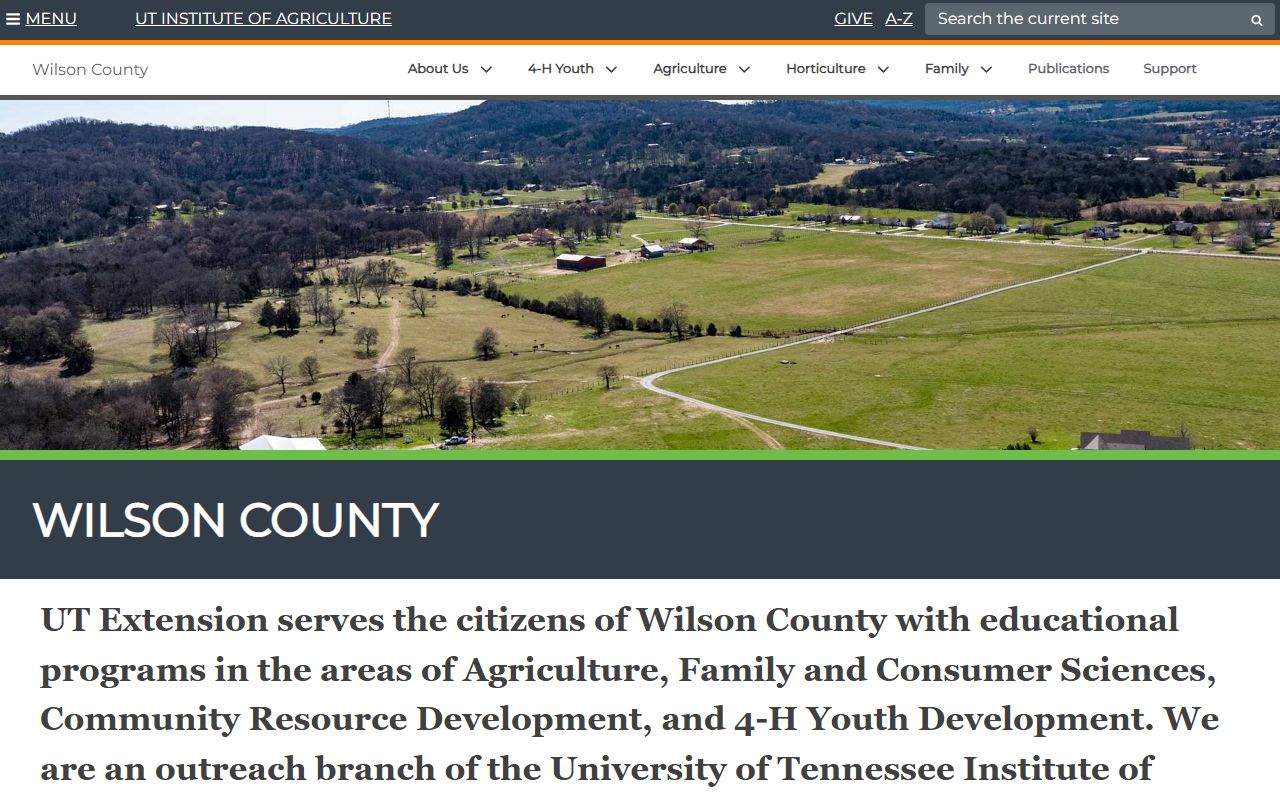 Wilson County Phone Directory clerk and master screenshot